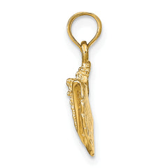 14k Conch Shell Pendant