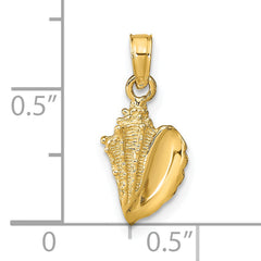 14k Conch Shell Pendant