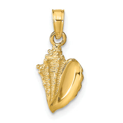 14k Conch Shell Pendant