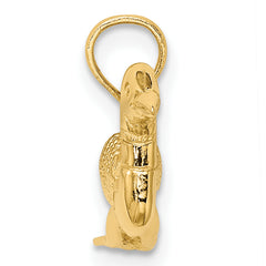 14k Solid Polished 3-Dimensional Mallard Charm