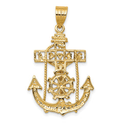 14k Mariners Cross Pendant