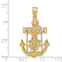 14k Mariners Cross Pendant