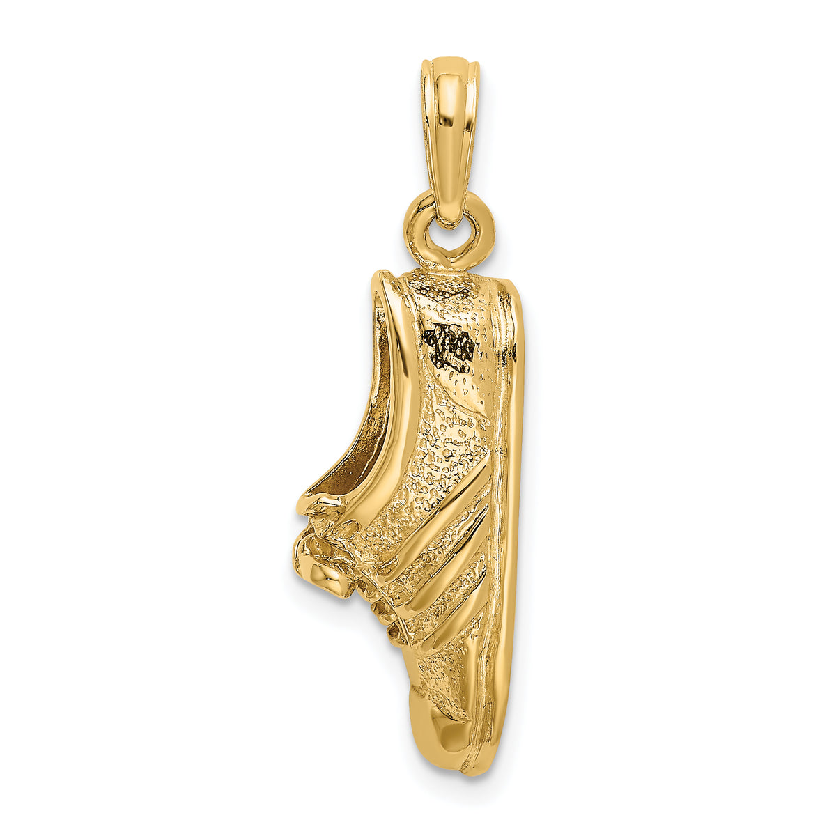 14k Polished Track Shoe Charm