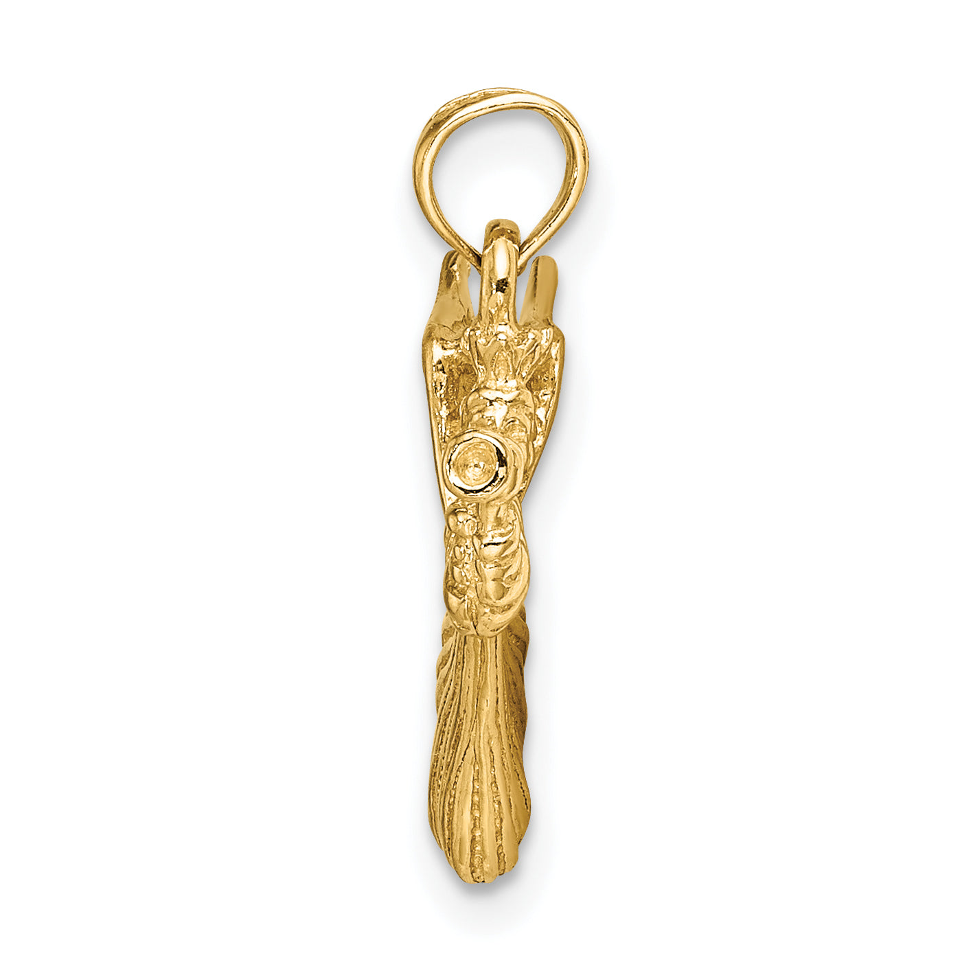 14k Angel w/ Trumpet Charm