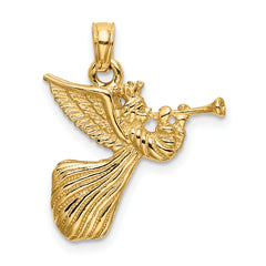 14k Angel w/ Trumpet Charm