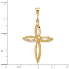 14k Passion Cross Pendant