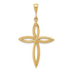 14k Passion Cross Pendant