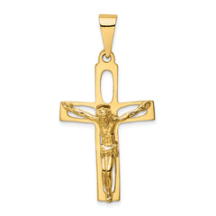 14k Polished Crucifix Pendant