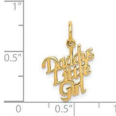 14k DADDYS LITTLE GIRL Charm