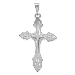 14k White Gold Crucifix Pendant