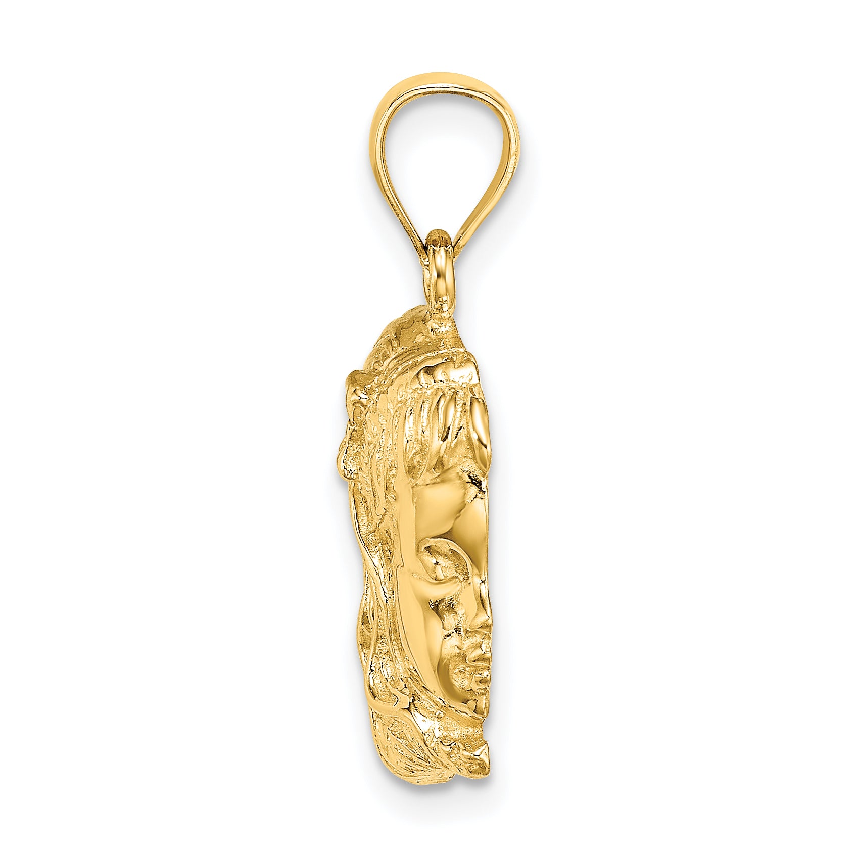 14k Girl Head Charm