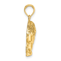 14k Boy Head Charm