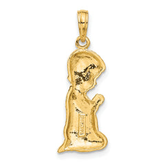 14k Praying Boy Pendant