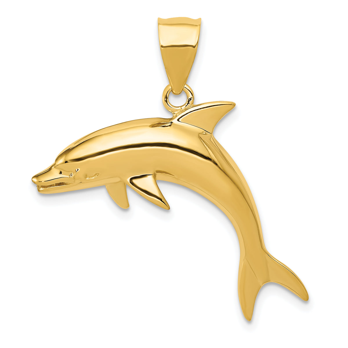 14k Dolphin Pendant