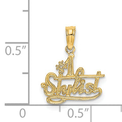 14k #1 STYLIST Charm