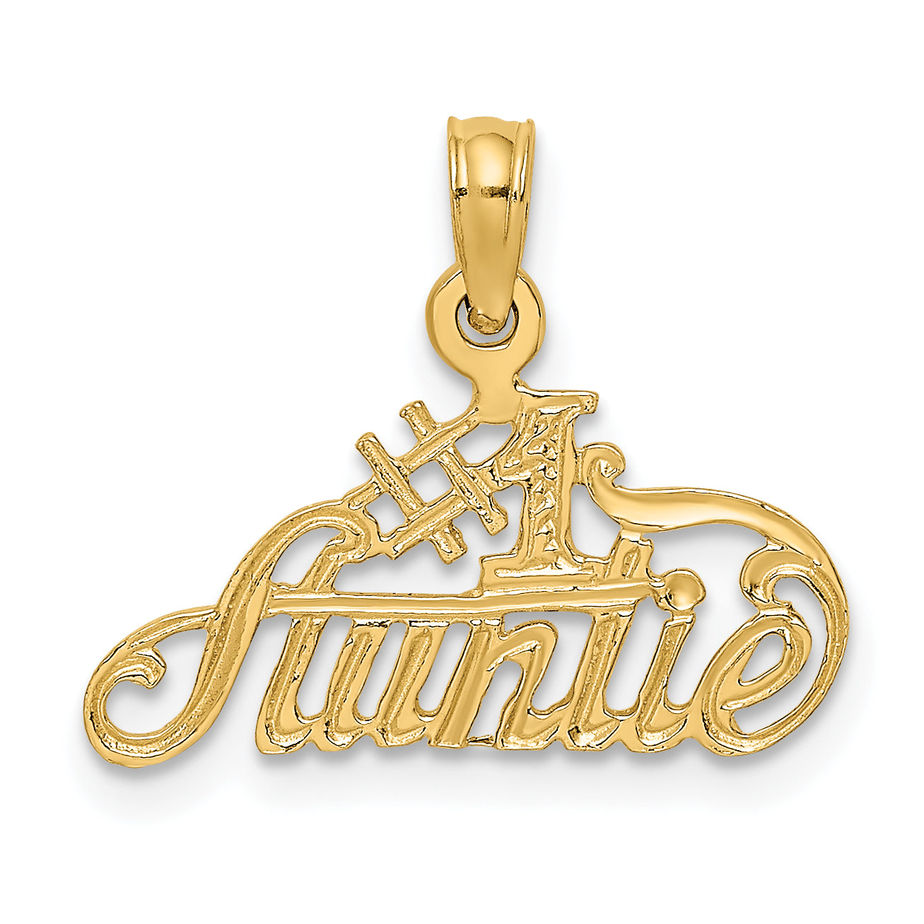 14k #1 AUNTIE Charm