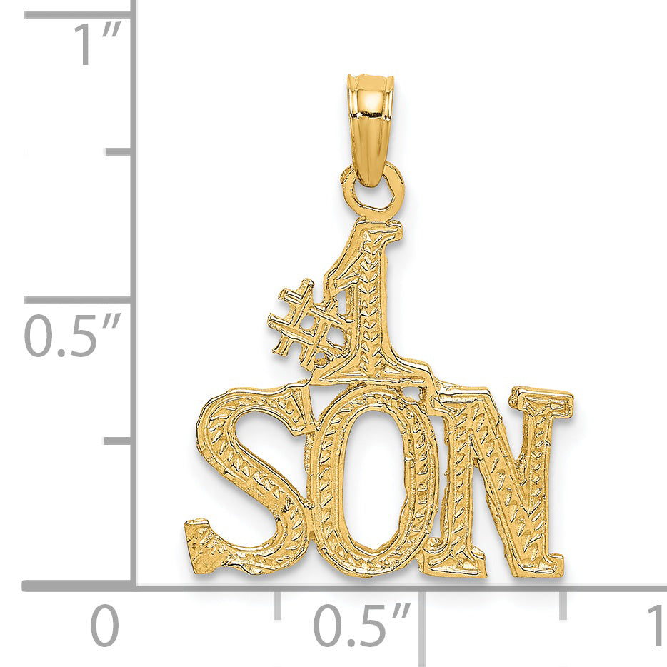 14k #1 SON Charm