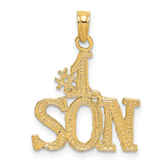 14k #1 SON Charm