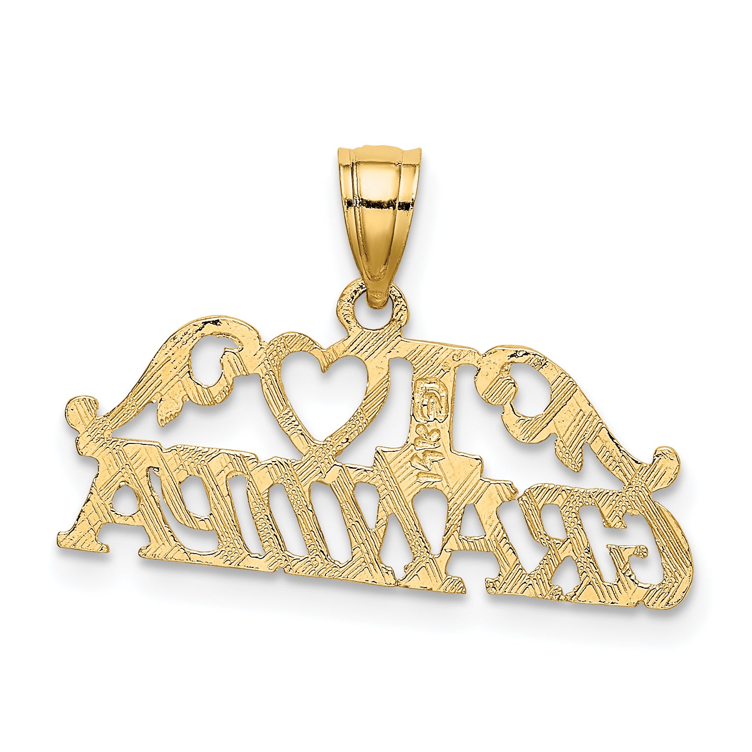 14k I HEART GRANDPA Charm