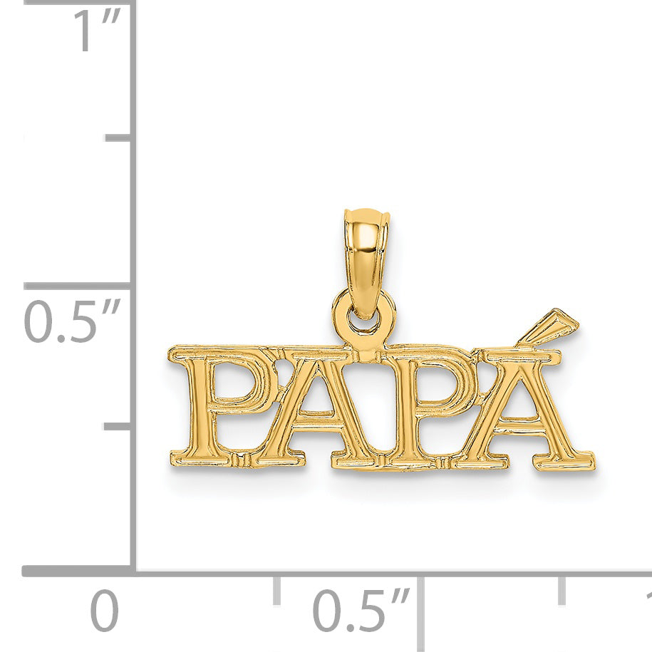 14k PAPA Charm