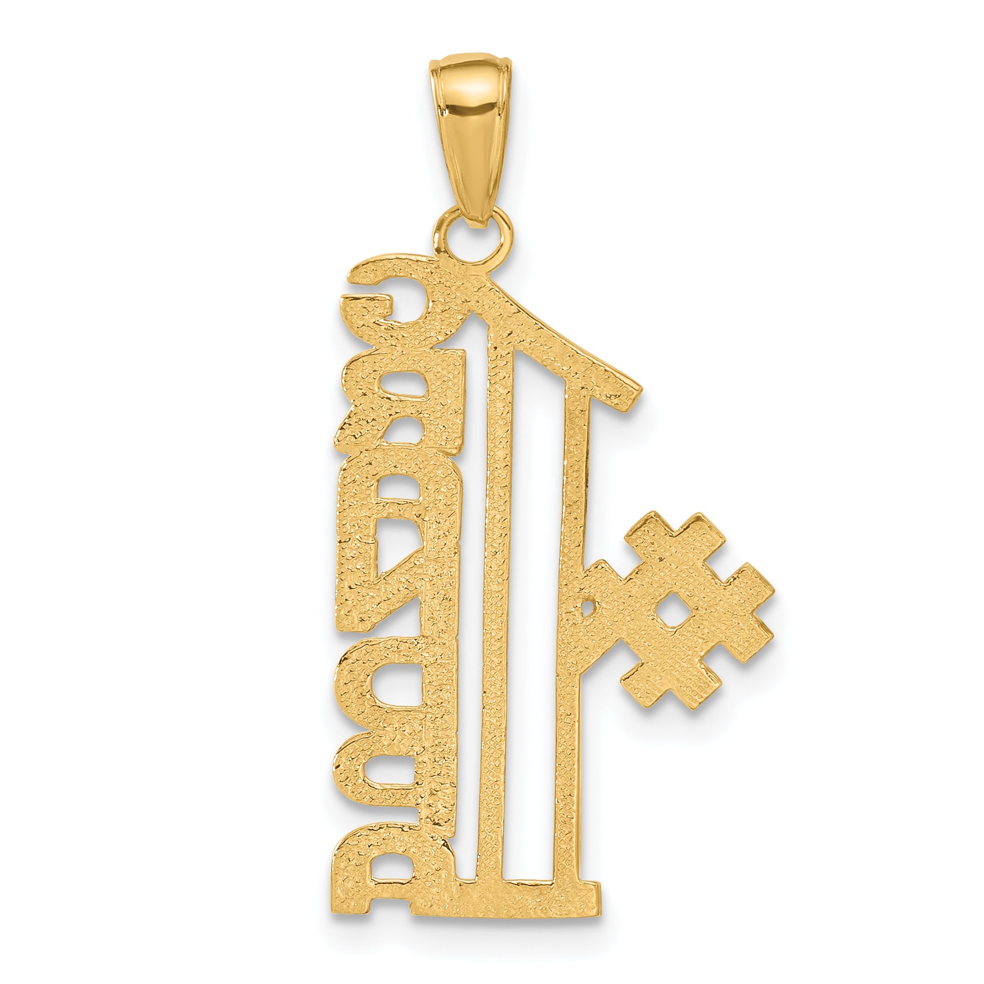 14k #1 GRANDPA Pendant