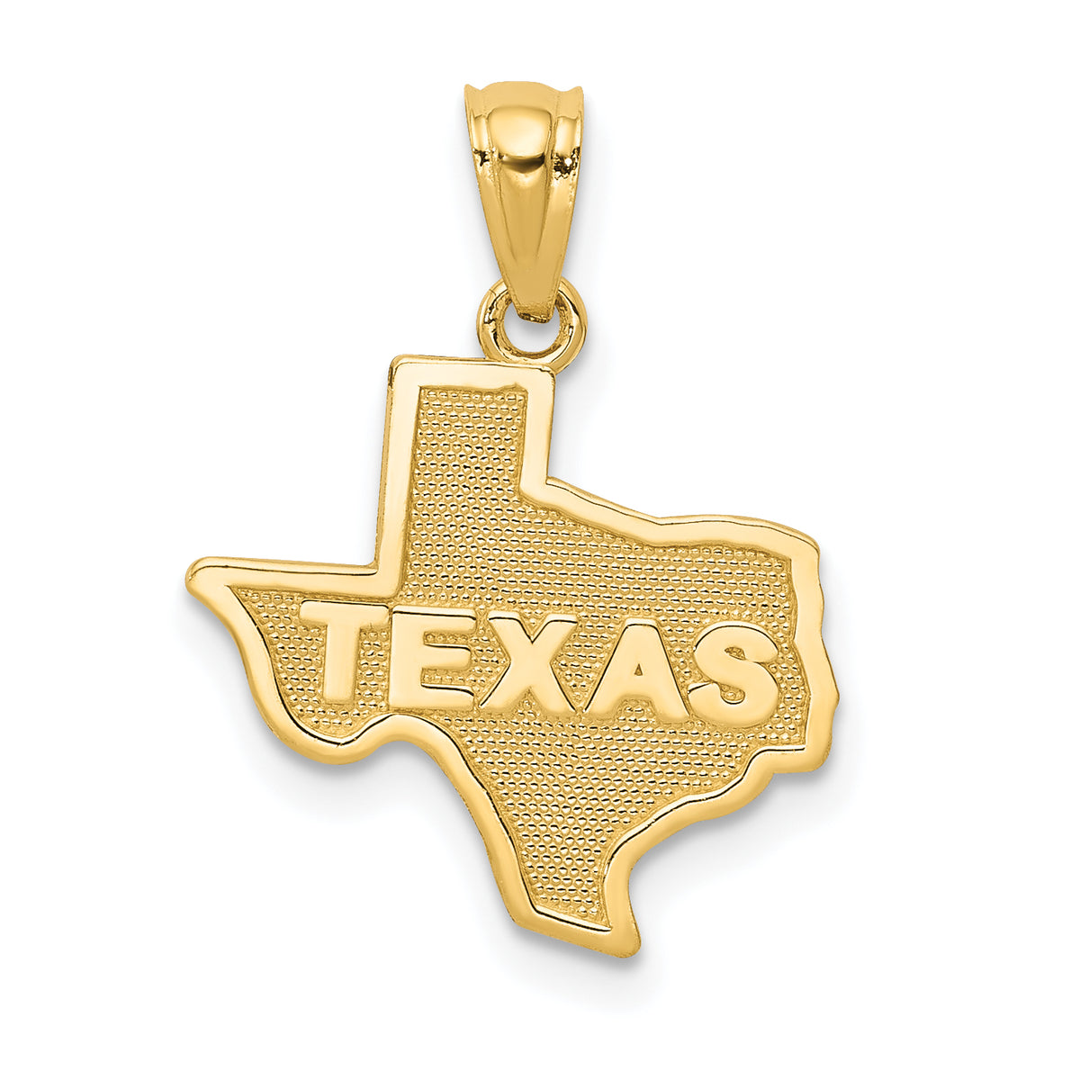 14k State of TEXAS Map Pendant