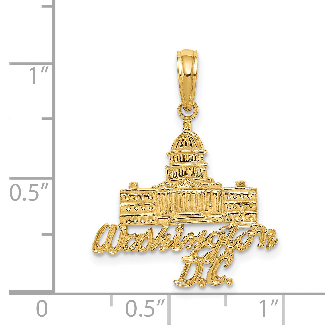 14k WASHINGTON D.C. Capitol Building Pendant