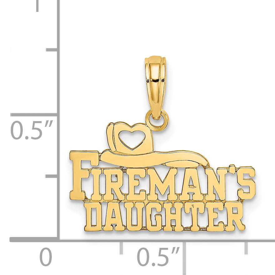 14k FIREMAN'S DAUGHTER Charm