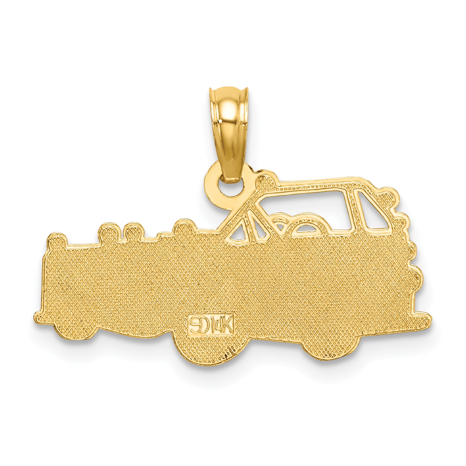 14k Fire Truck Charm