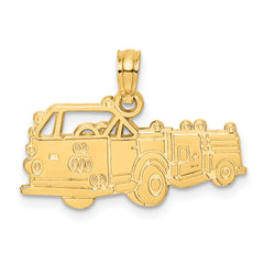 14k Fire Truck Charm