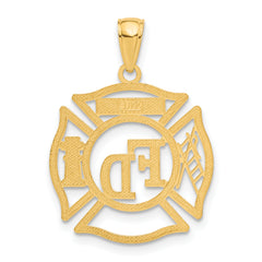 14k FD MEMBER in Shield Pendant