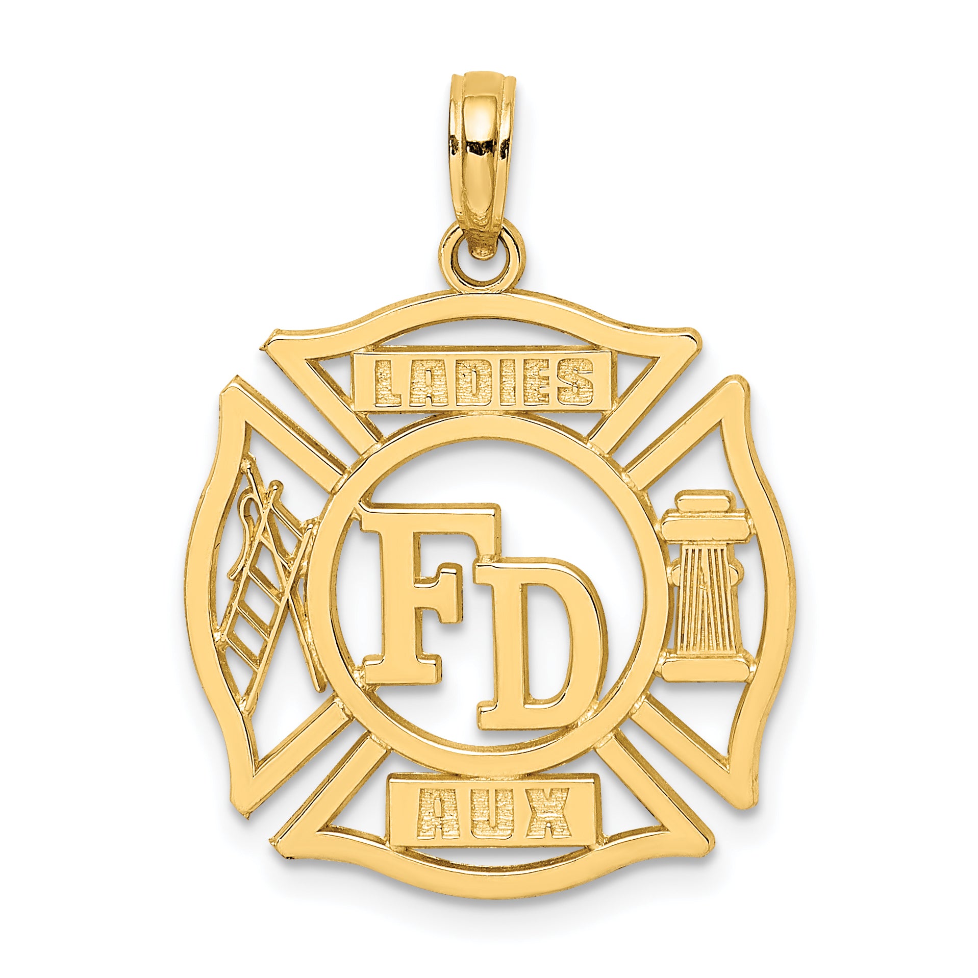 14k FD LADIES AUX in Shield Charm