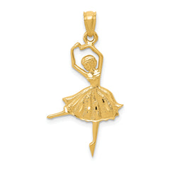 14k Dancing Ballerina Pendant