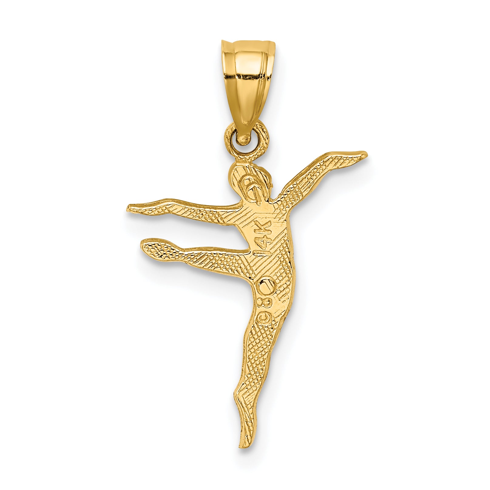 14k Polished Dancer Charm