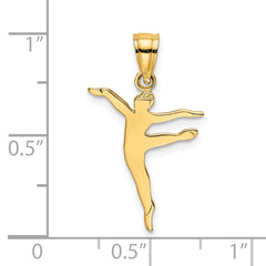 14k Polished Dancer Charm