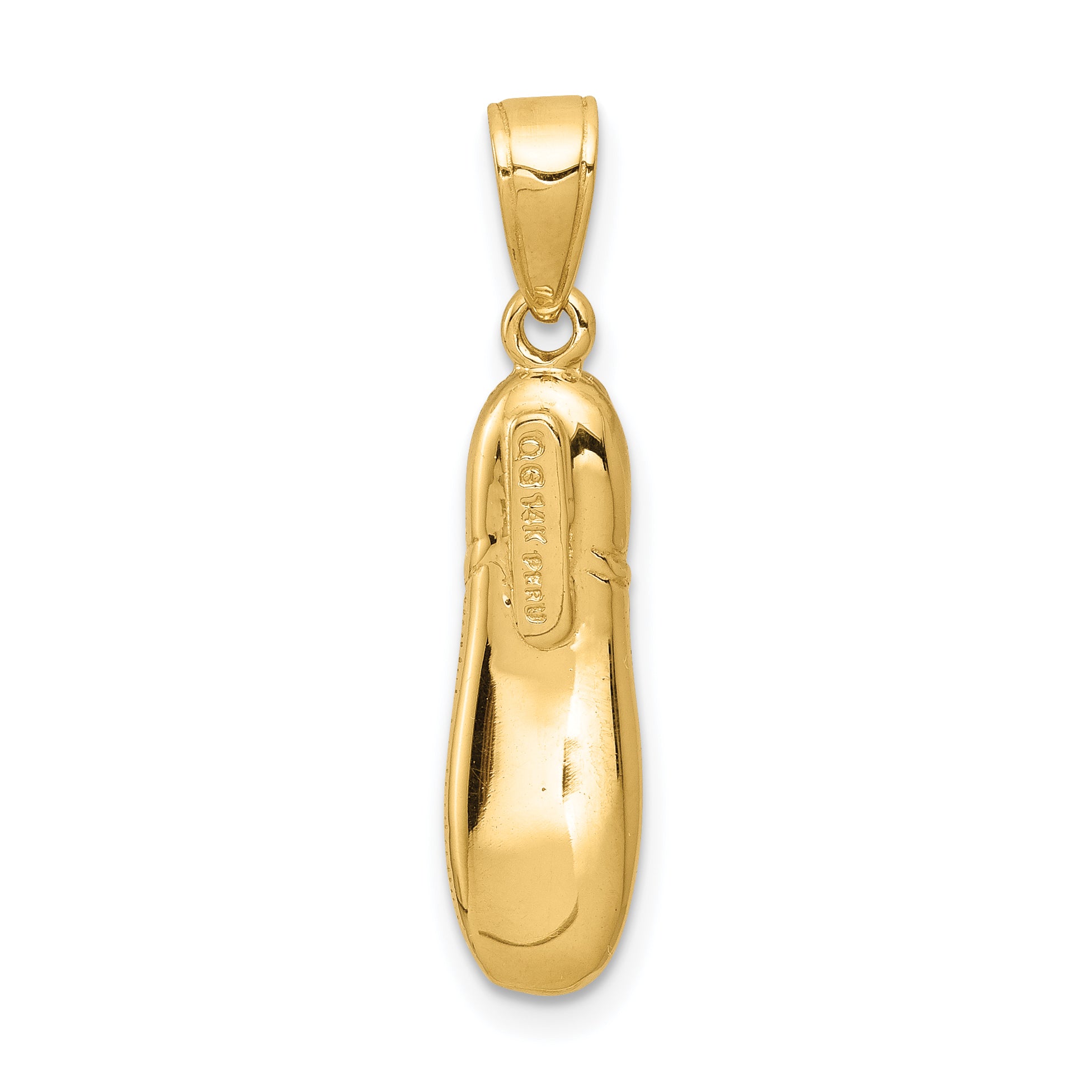 14k 3-D Ballet Slipper Pendant