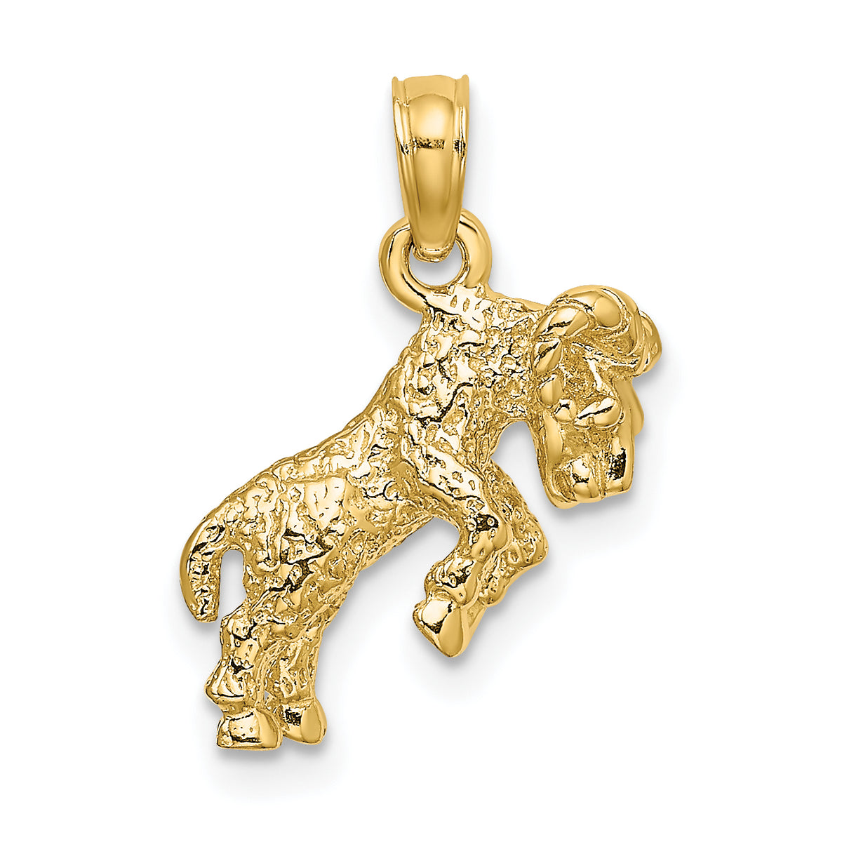 14k 3-D Aries Zodiac Charm