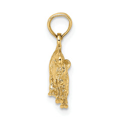 14k 3-D Taurus Zodiac Charm