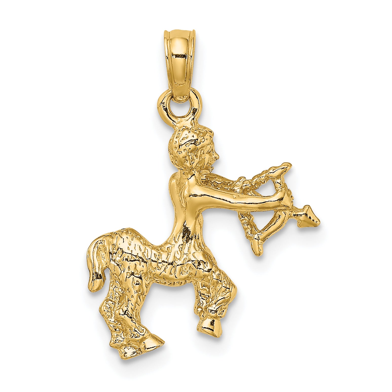 14k 3-D Sagittarius Zodiac Charm