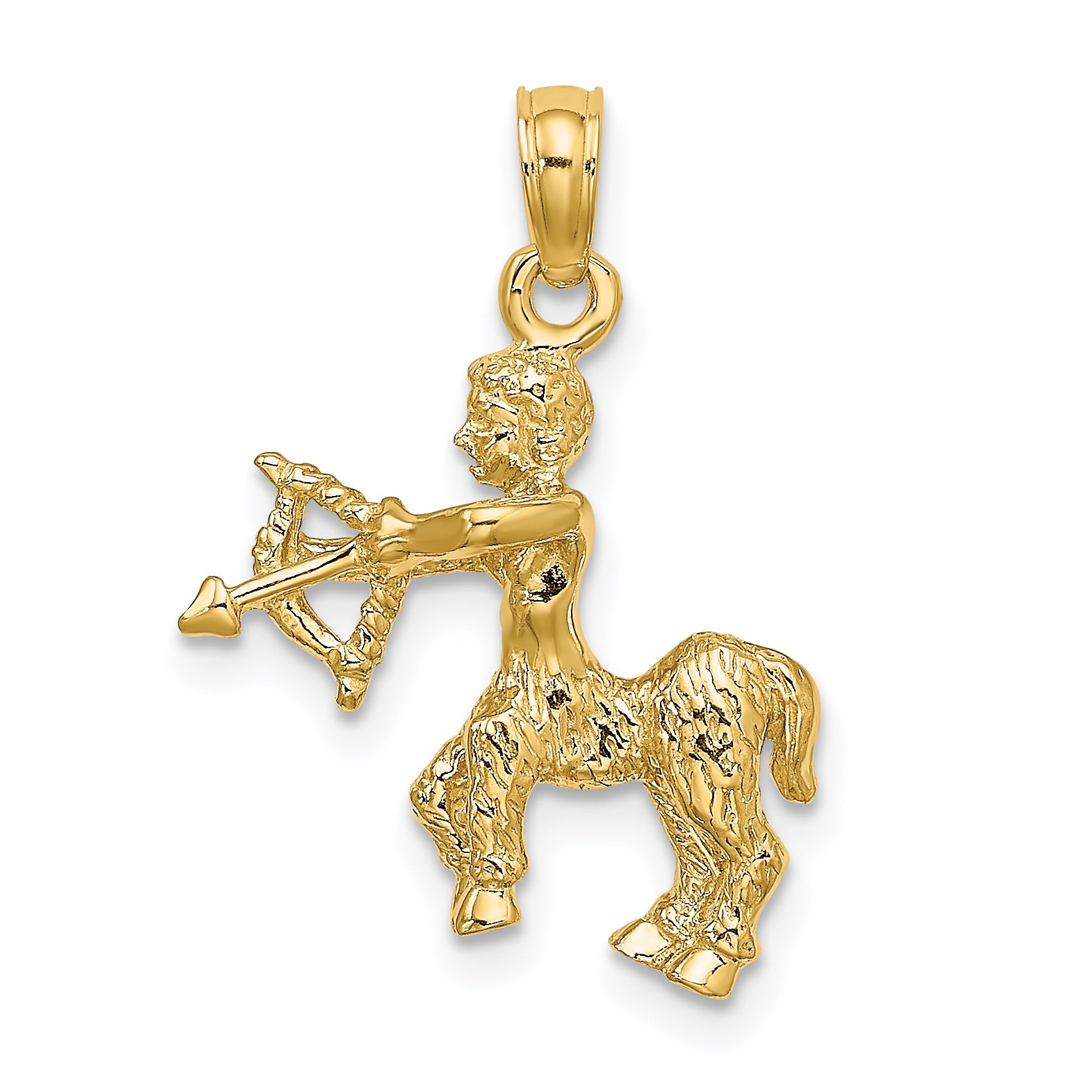 14k 3-D Sagittarius Zodiac Charm