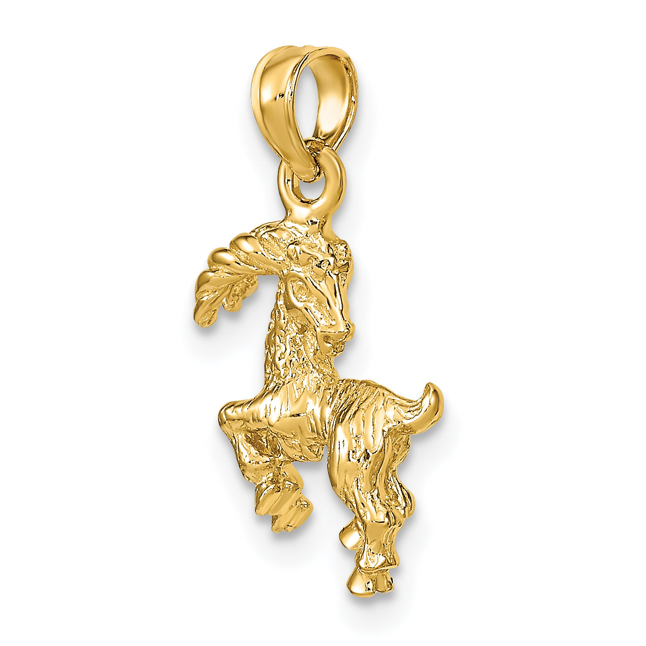 14k 3-D Capricorn Zodiac Charm