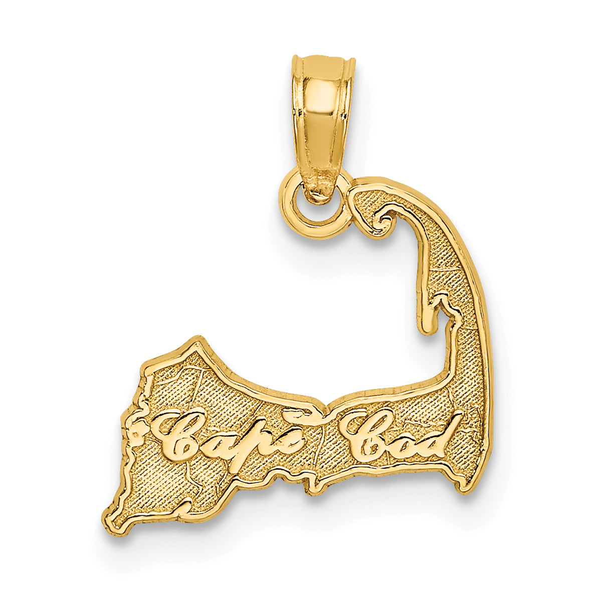 14K CAPE COD Map Charm