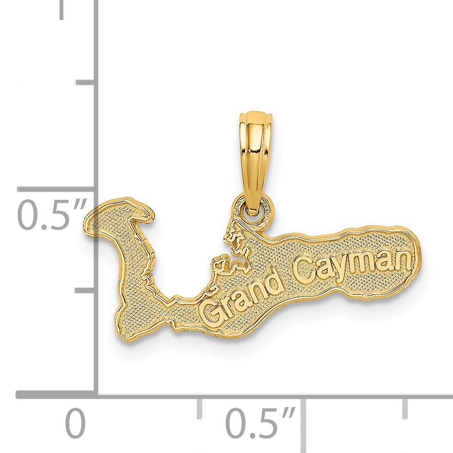 14k GRAND CAYMAN Island Map Charm