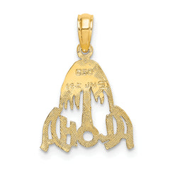 14k ALOHA Palm Tree Charm