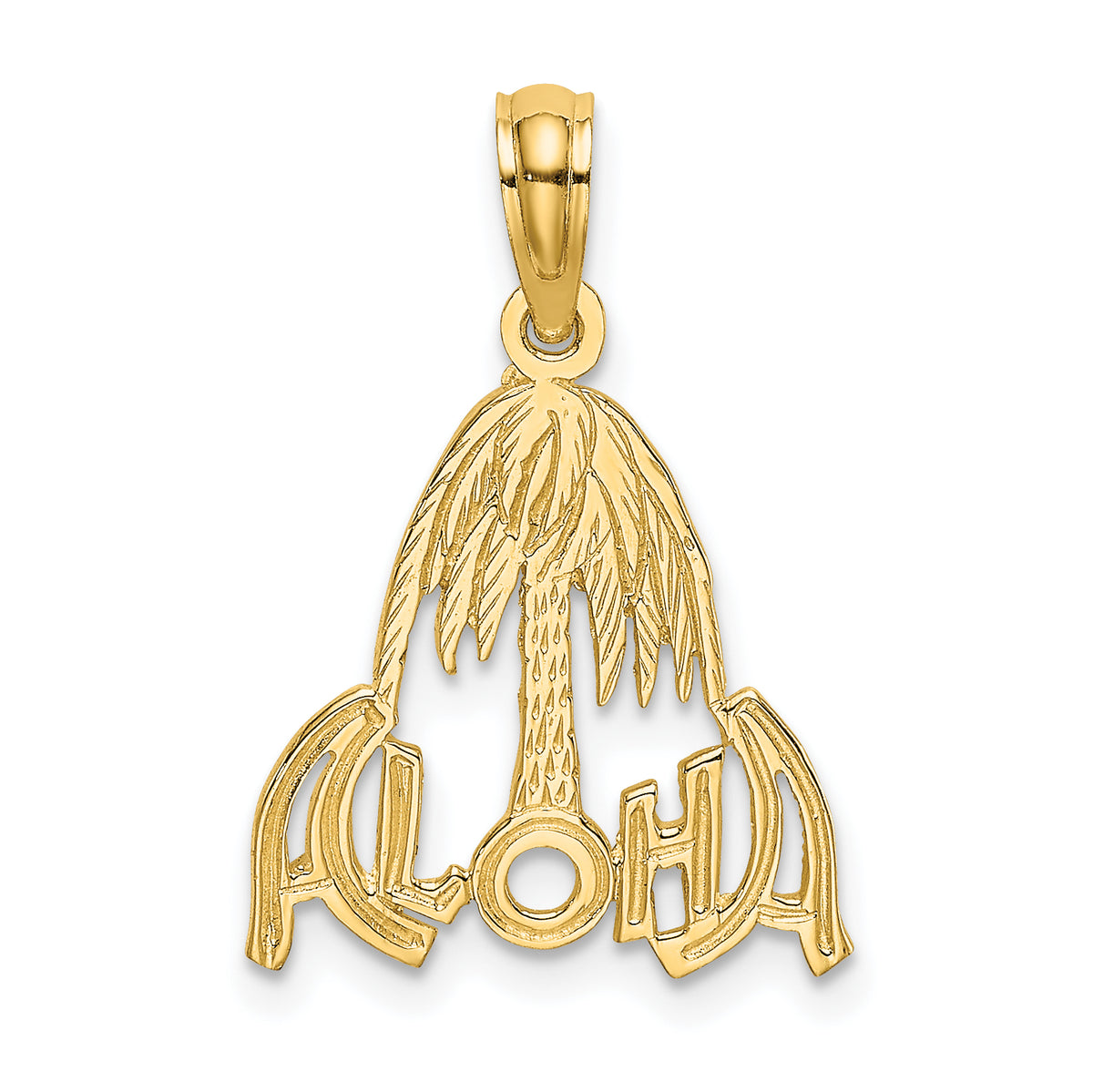 14k ALOHA Palm Tree Charm