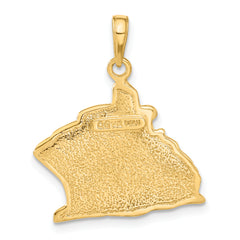 14k Cruise Ship Pendant