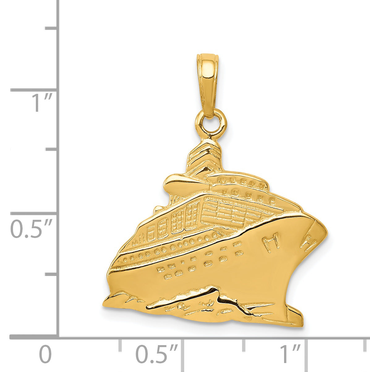 14k Cruise Ship Pendant