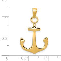 14k Anchor Pendant