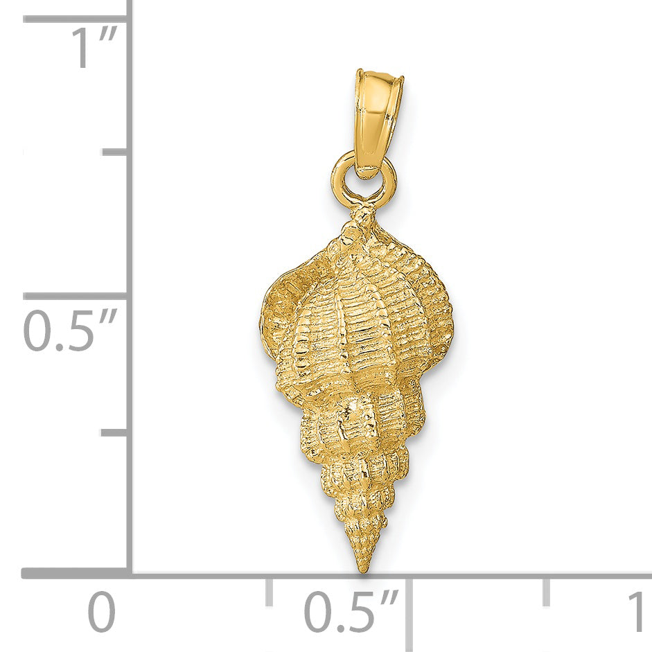 14k Conch Shell Pendant