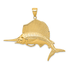 14k Sailfish Pendant